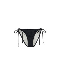 Textured Wave Double Side Tie Bikini Bottoms