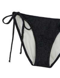 Textured Wave Double Side Tie Bikini Bottoms