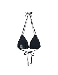 【PUSH UP】Bohomian Crochet Knit Push Up Halter Bikini Top