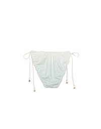 Shell Charm Pastel Lace Ruffle Trim Bikini Bottoms with Ombre Gradient Effect