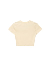 Crew Neck Cherish Cherry Graphic Short Sleeve Crop Top