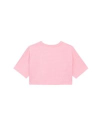 Cotton Fruits Graphic Printed Short Sleeve Cropped Top