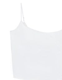 Basic Cooling Fabric Fitted Spaghetti Strap Camisole Bra Top