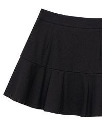 Chic High Waisted Flare Hem A Line Mini Skirt
