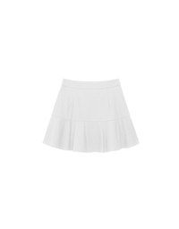 Chic High Waisted Flare Hem A Line Mini Skirt