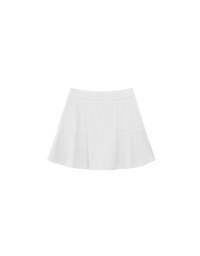 Chic High Waisted Flare Hem A Line Mini Skirt