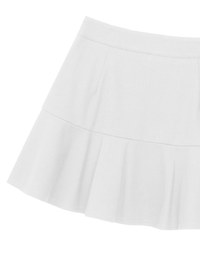 Chic High Waisted Flare Hem A Line Mini Skirt