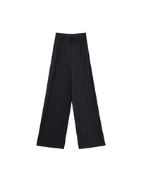 Cooling Fabric Wide Leg Pants with Drawstring Detail