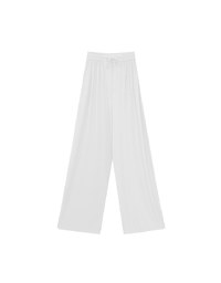 Cooling Fabric Wide Leg Pants with Drawstring Detail
