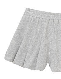 Bubble Flare High Waist Shorts with Stretch Waistband