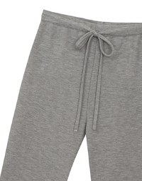 High Waist Drawstring Waist Stretch Knit Flared Sweatpants