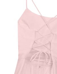 Crisscross Backless Halter Padded Maxi Dress