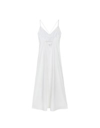 【GUT GUT Design】 Deep V Double Strap Cross Back Slit Padded Maxi Dress