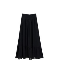 Flowy Sheer Bikini Cover Up Skirt with Stretch Waistband