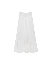Flowy Sheer Bikini Cover Up Skirt with Stretch Waistband