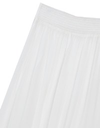 Flowy Sheer Bikini Cover Up Skirt with Stretch Waistband
