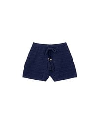 【GUT GUT Design】 Open Knit Drawstring Cover Up Shorts with Fringe Tassel Detail