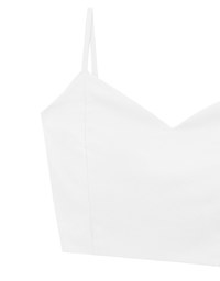 V Neck Sculpting Spaghetti Strap Cami Padded Top with Clean Back Design