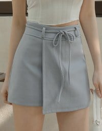 AIRY HOURGLASS Asymmetric Skirt with Drawstring Detail