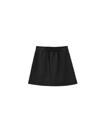 Waistline Gold Chain Detail High Waist Front Slit Mini Skirt