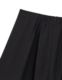 Cooling Fabric High Waist A Line Mini Skirt with Flared Hem