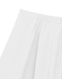 Cooling Fabric High Waist A Line Mini Skirt with Flared Hem