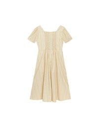 Dainty Floral Embroidery Front Tie Cut Out Padded Flowy Maxi Dress