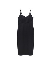 AIRY HOURGLASS Sweetheart Neckline Slim Fit Cami Padded Maxi Dress with Back Slit