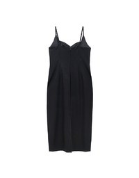 AIRY HOURGLASS Sweetheart Neckline Slim Fit Cami Padded Maxi Dress with Back Slit