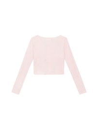 Daisy Embroidery Semi Sheer Button Front Knit Cardigan