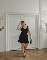 Sweetheart Neckline Wide Strap Pleated Padded Jumpsuit