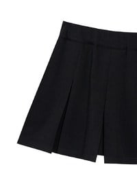 AIRY HOURGLASS High Waist Knit Pleated Flare Skort