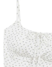 Youthful Vibe Crop Camisole Top with Ruched Drawstring Detail