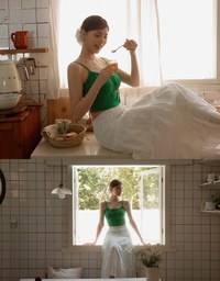 Youthful Vibe Crop Camisole Top with Ruched Drawstring Detail