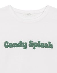Candy Splash Slogan Fitted Tee