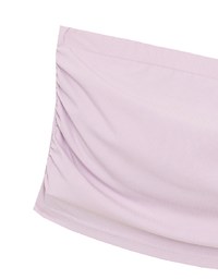 Cooling Fabric Side Ruching Bandeau Bra Top