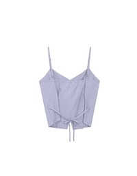 Asymmetric Neckline Button Up Pleated Spaghetti Strap Camisole Top