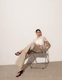 Sheer Floral Embroidered Short Sleeve Shirt and Spaghetti Strap Camisole Set Wear