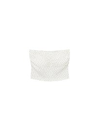 Textured Strapless Ruched Padded Bandeau Top