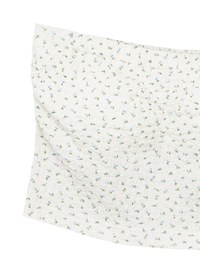 Textured Strapless Ruched Padded Bandeau Top
