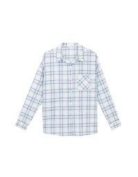 Long Sleeve Oversized Checkered Flannel Shirt Blouse