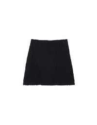 High Waist Crinkled Texture Fitted Mini Skirt