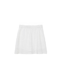 High Waist Crinkled Texture Fitted Mini Skirt