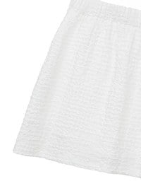 High Waist Crinkled Texture Fitted Mini Skirt