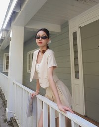 Classic High Waisted Pleated Shorts (with Belt)