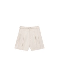 Classic High Waisted Pleated Shorts (with Belt)