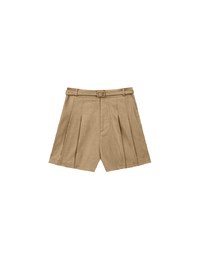 Classic High Waisted Pleated Shorts (with Belt)