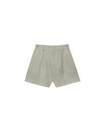 High Waist Pleated Tailored Wide Leg Shorts