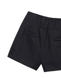 High Waist Hidden Closure Tailored Fit A Line Shorts