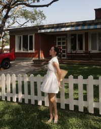 Collared Sleeveless Button Front Mini Shirt Dress